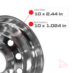 22.5 x 8.25 Aluminum Truck Wheel Rim