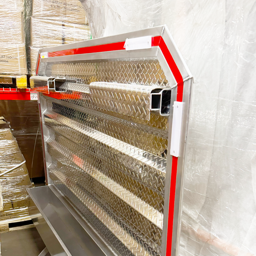 Open Cab Rack Aluminum Cab Rack with Chain Hangers & Dunnage Tray | 80