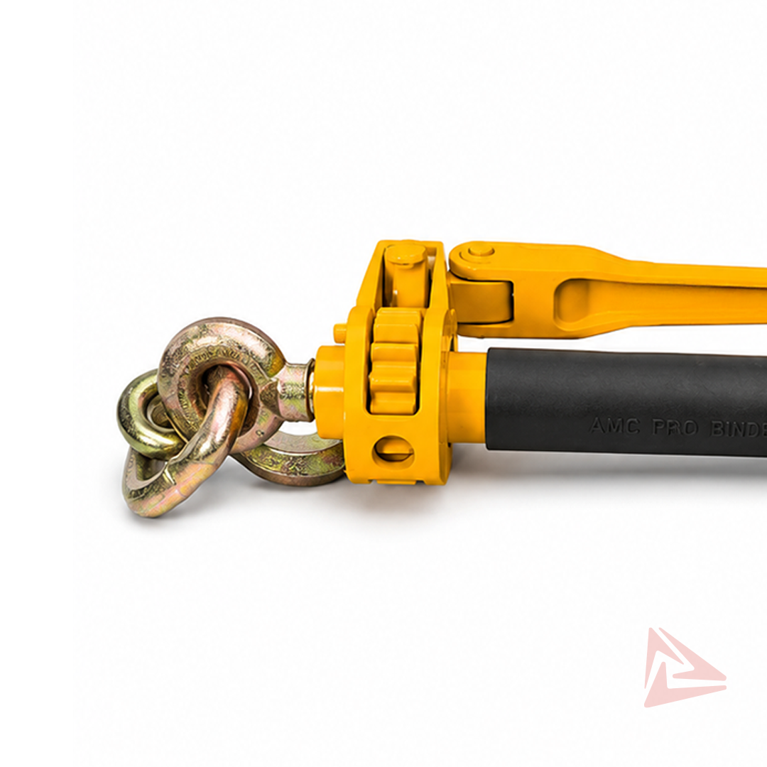 Ratchet load binder with folding handle