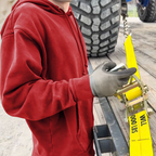 Ratchet Strap with Chain Anchor