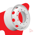 Steel Rim White – 22.5" x 8.25"