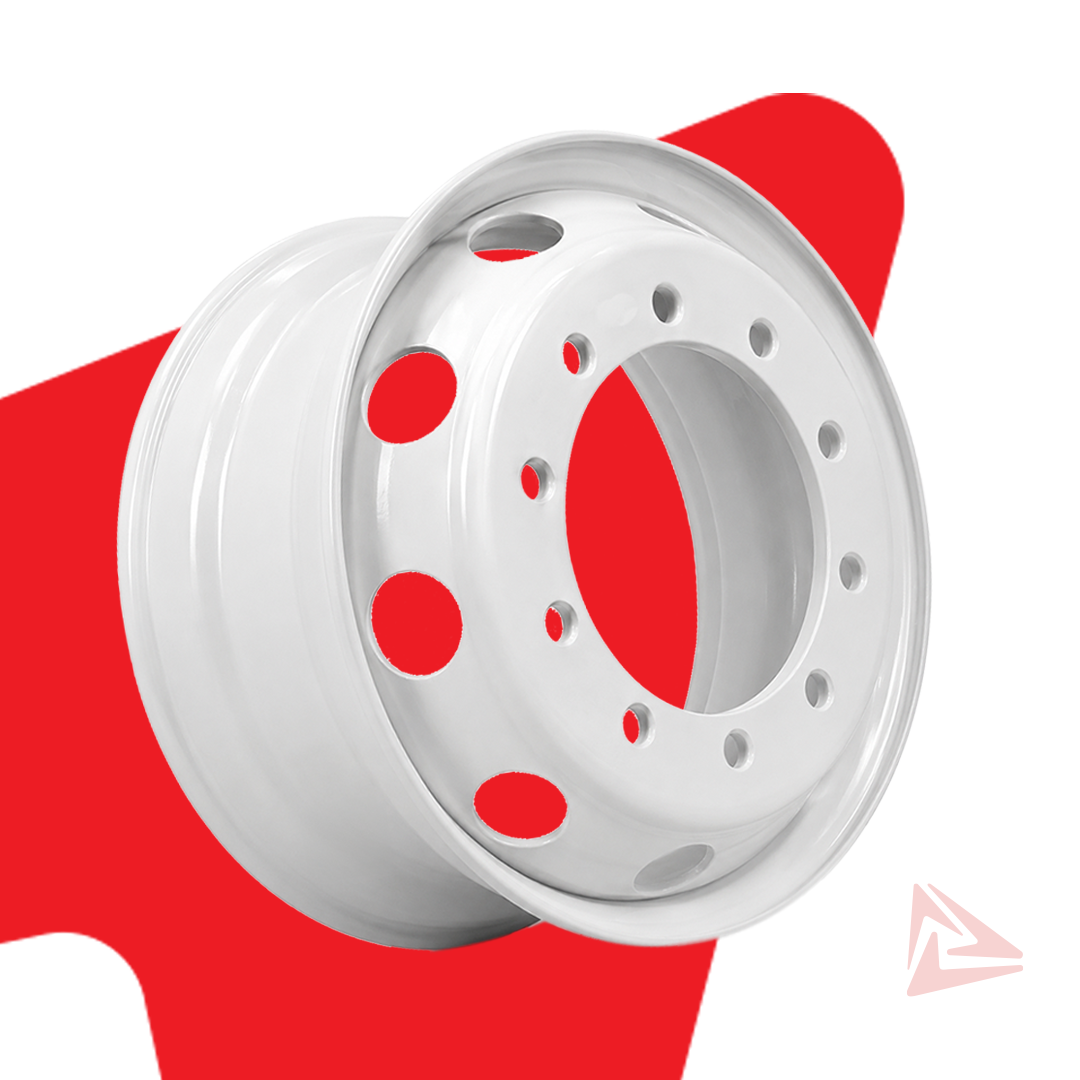 Steel Rim White – 22.5" x 8.25"